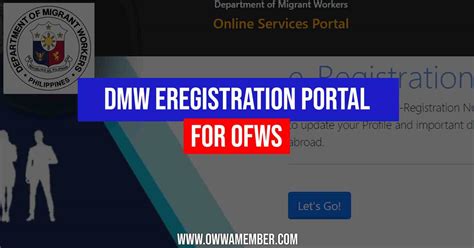 e registration online|DMW E.